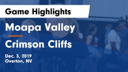 Moapa Valley  vs Crimson Cliffs  Game Highlights - Dec. 3, 2019