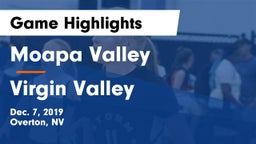 Moapa Valley  vs ****** Valley  Game Highlights - Dec. 7, 2019