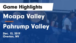 Moapa Valley  vs Pahrump Valley  Game Highlights - Dec. 13, 2019