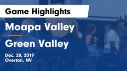 Moapa Valley  vs Green Valley  Game Highlights - Dec. 28, 2019
