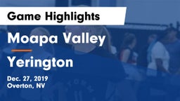 Moapa Valley  vs Yerington  Game Highlights - Dec. 27, 2019