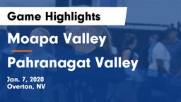 Moapa Valley  vs Pahranagat Valley  Game Highlights - Jan. 7, 2020