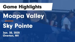 Moapa Valley  vs Sky Pointe Game Highlights - Jan. 30, 2020