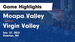 Moapa Valley  vs ****** Valley  Game Highlights - Jan. 27, 2022