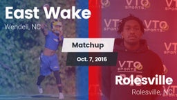 Matchup: East Wake High vs. Rolesville  2016