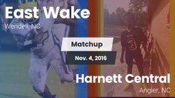Matchup: East Wake High vs. Harnett Central  2016