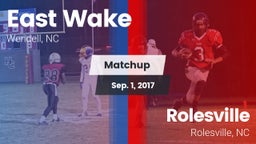 Matchup: East Wake High vs. Rolesville  2017