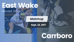 Matchup: East Wake High vs. Carrboro  2017