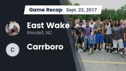 Recap: East Wake  vs. Carrboro  2017