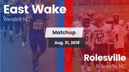 Matchup: East Wake High vs. Rolesville  2018