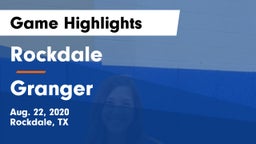 Rockdale  vs Granger  Game Highlights - Aug. 22, 2020