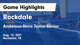 Rockdale  vs Anderson-Shiro Junior-Senior  Game Highlights - Aug. 13, 2021