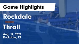 Rockdale  vs Thrall  Game Highlights - Aug. 17, 2021