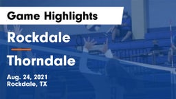 Rockdale  vs Thorndale  Game Highlights - Aug. 24, 2021