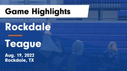 Rockdale  vs Teague  Game Highlights - Aug. 19, 2022