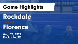 Rockdale  vs Florence  Game Highlights - Aug. 25, 2022