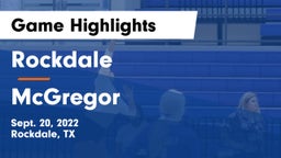 Rockdale  vs McGregor  Game Highlights - Sept. 20, 2022