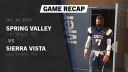 Recap: Spring Valley  vs. Sierra Vista  2015