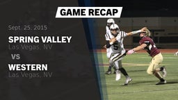 Recap: Spring Valley  vs. Western  2015