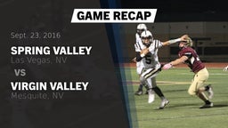 Recap: Spring Valley  vs. ****** Valley  2016