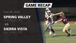 Recap: Spring Valley  vs. Sierra Vista  2016
