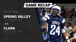 Recap: Spring Valley  vs. Clark  2016