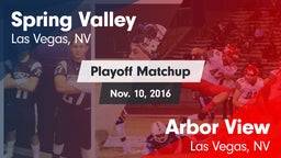 Matchup: Spring Valley High vs. Arbor View  2016