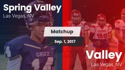 Matchup: Spring Valley High vs. Valley  2017