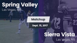 Matchup: Spring Valley High vs. Sierra Vista  2017