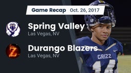 Recap: Spring Valley  vs. Durango  Blazers 2017