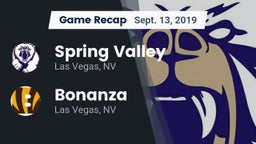 Recap: Spring Valley  vs. Bonanza  2019