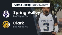 Recap: Spring Valley  vs. Clark  2019