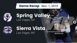 Recap: Spring Valley  vs. Sierra Vista  2019