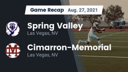 Recap: Spring Valley  vs. Cimarron-Memorial  2021