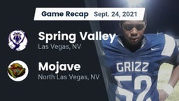 Recap: Spring Valley  vs. Mojave  2021