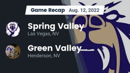 Recap: Spring Valley  vs. Green Valley  2022