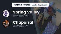 Recap: Spring Valley  vs. Chaparral  2022