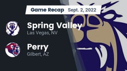 Recap: Spring Valley  vs. Perry  2022