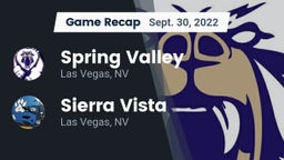 Recap: Spring Valley  vs. Sierra Vista  2022