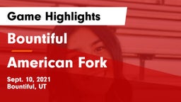 Bountiful  vs American Fork  Game Highlights - Sept. 10, 2021