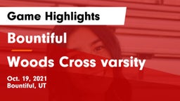 Bountiful  vs Woods Cross varsity Game Highlights - Oct. 19, 2021