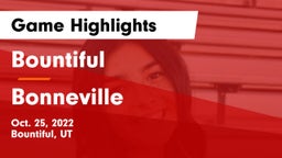 Bountiful  vs Bonneville  Game Highlights - Oct. 25, 2022