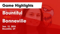 Bountiful  vs Bonneville  Game Highlights - Jan. 12, 2024
