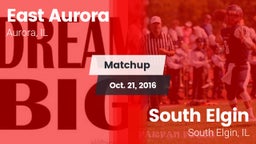 Matchup: East  vs. South Elgin  2016