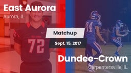 Matchup: East  vs. Dundee-Crown  2017