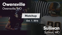 Matchup: Owensville High vs. Sullivan  2016