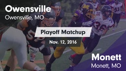 Matchup: Owensville High vs. Monett  2016