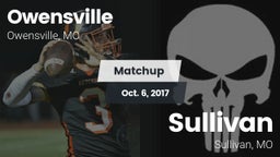 Matchup: Owensville High vs. Sullivan  2017