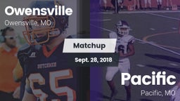 Matchup: Owensville High vs. Pacific  2018