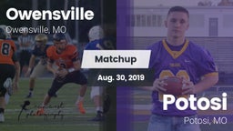 Matchup: Owensville High vs. Potosi  2019